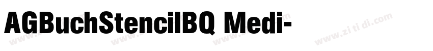 AGBuchStencilBQ Medi字体转换